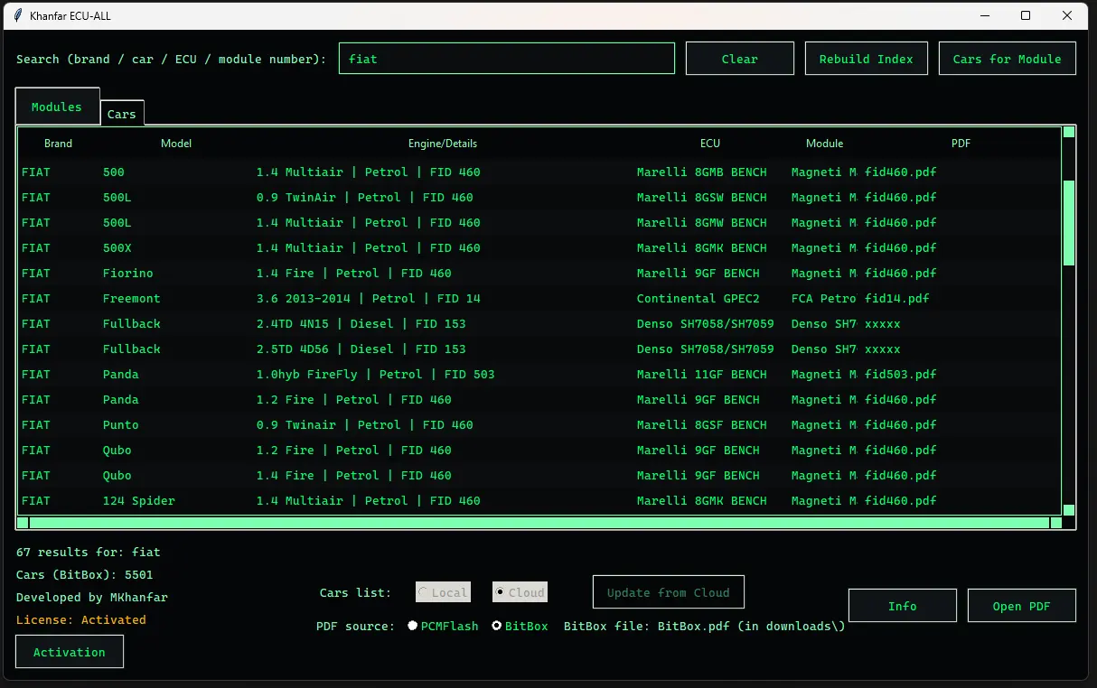 Khanfar ECU-All Interface
